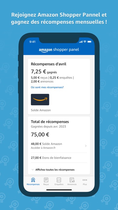Screenshot #1 pour Amazon Shopper Panel