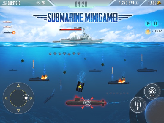 Battle Warship: Naval Empire iPad app afbeelding 1