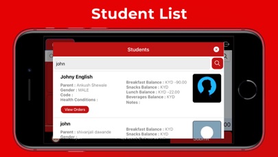 School Point of Sale Screenshot