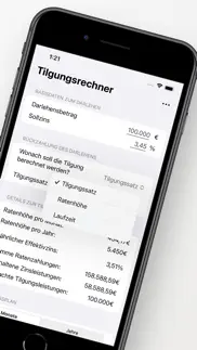 tilgungsrechner pro iphone screenshot 2