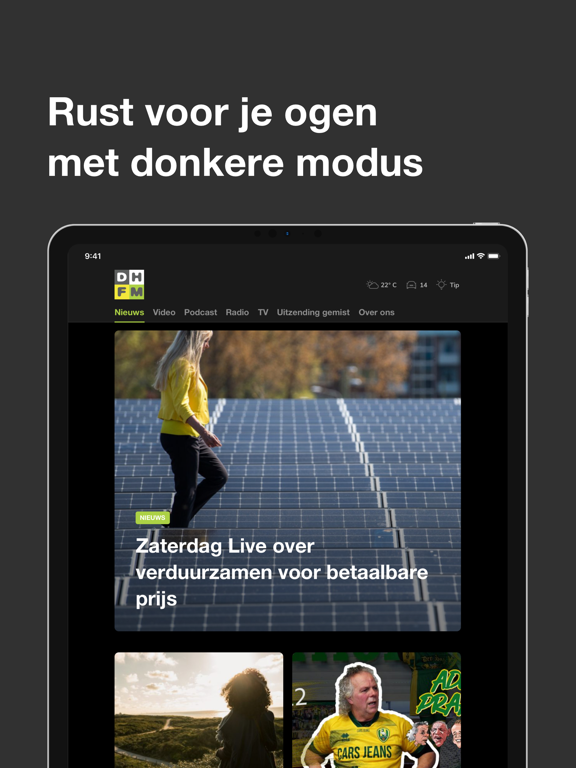 Den Haag FM App iPad screenshot 4 - Music app