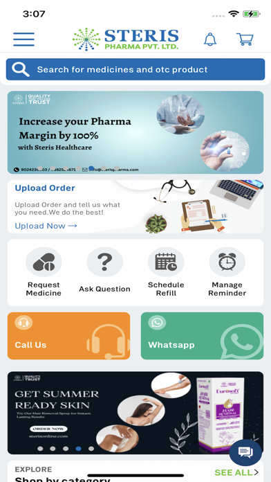 STERIS PHARMA B2B Screenshot