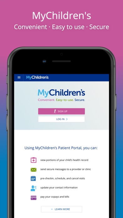 Boston Children's MyChildren's Screenshot