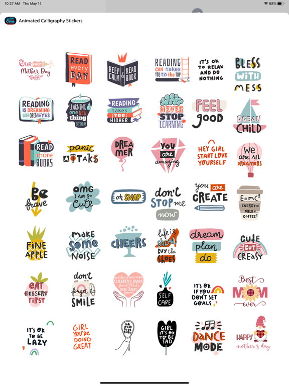 Screenshot #5 pour Animated Calligraphy Stickers