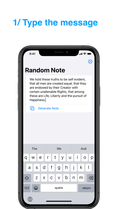 Screenshot #1 pour Random Note
