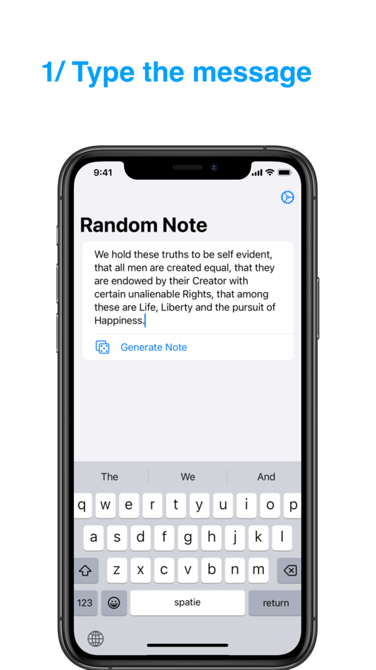 #1. Random Note (iOS) 来自: mysteryfiles.nl