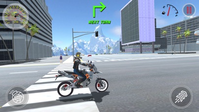 motor-bike ride in town Screenshot