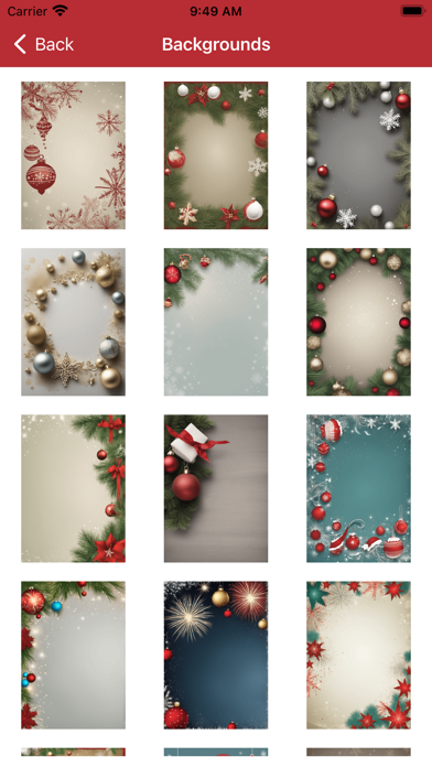 Christmas and New Year Cards Screenshot