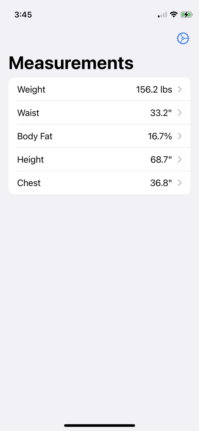 Body Measurement and Tracker