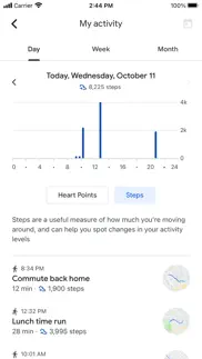 google fit: activity tracker iphone screenshot 2