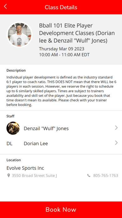 Evolve Sports Inc Screenshot