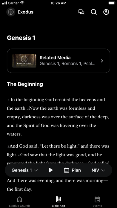 Exodus Church App Screenshot