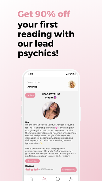Mystica Psychic Readings Screenshot