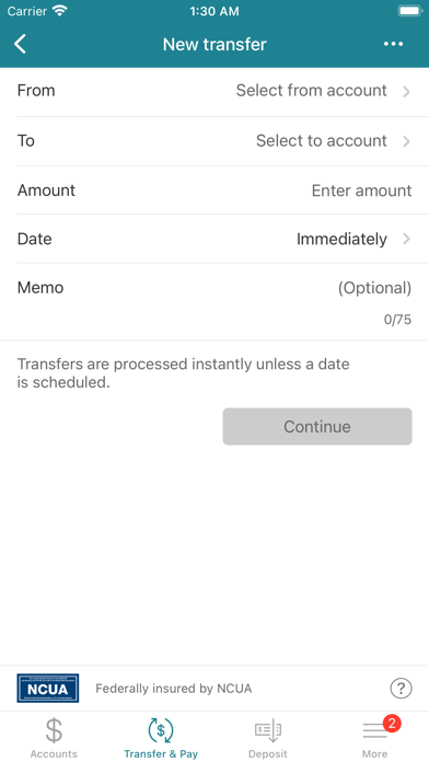 NAFT FCU Screenshot