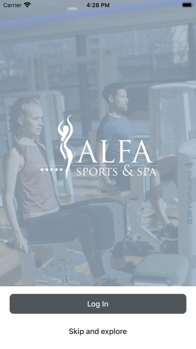 Alfa Fitness. Screenshot