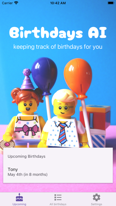 Birthdays AI Screenshot