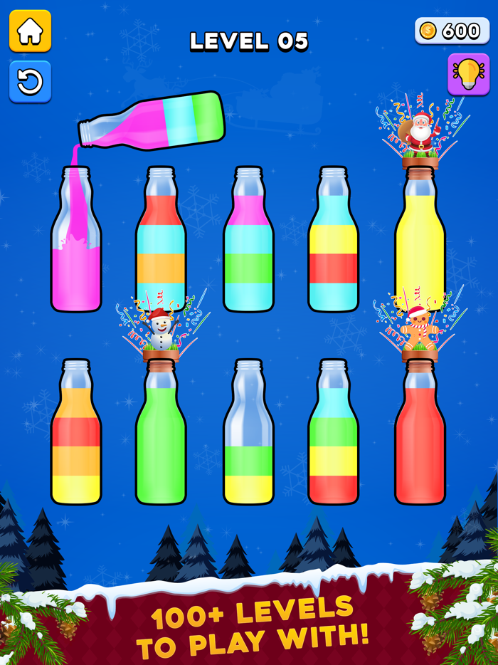 Christmas Color Pour Puzzle