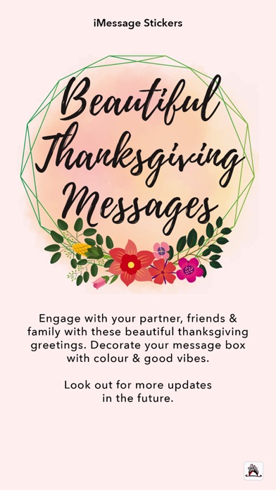 Beautiful Thanksgiving Message Screenshot