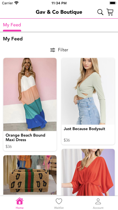 Gav & Co Boutique Screenshot
