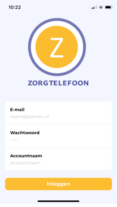 Zorgtelefoon Screenshot