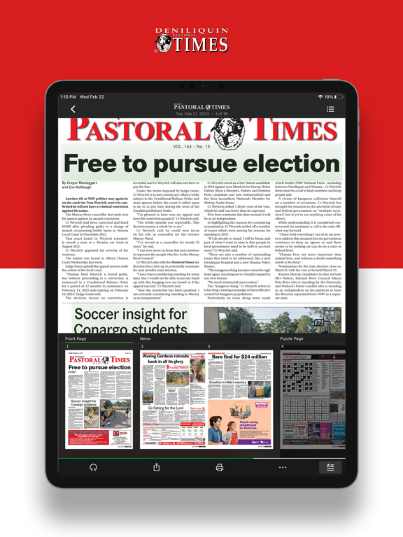 Screenshot #5 pour Deniliquin Pastoral Times