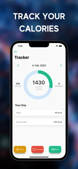 Game screenshot Quick Track - Calorie Counter mod apk