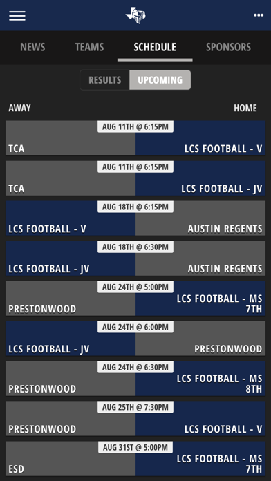 LCS Football Screenshot