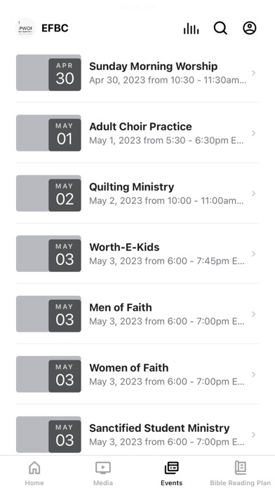Epworth First Baptist Church Screenshot