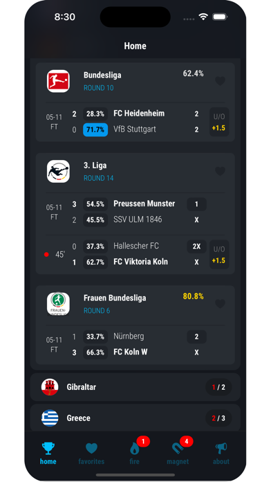 preBet - soccer predictions Screenshot