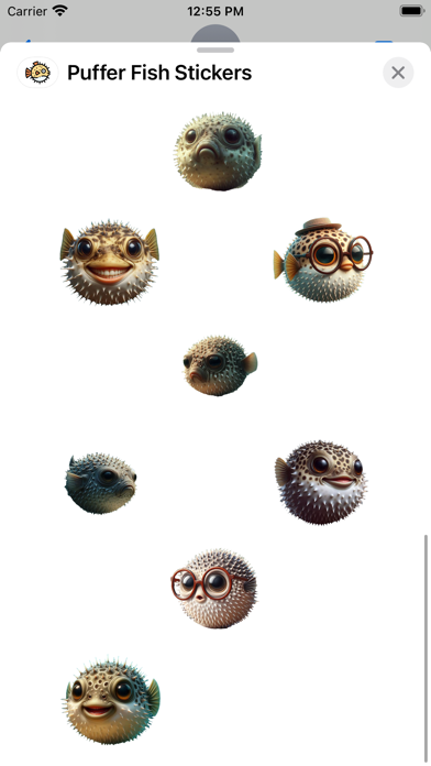 Screenshot #3 pour Puffer Fish Stickers