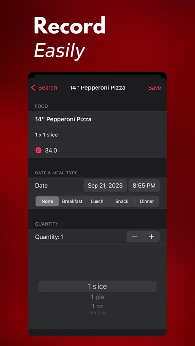 Carb Tracker+ Screenshot