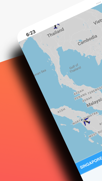 SIA: Singapore Airlines Radar Screenshot