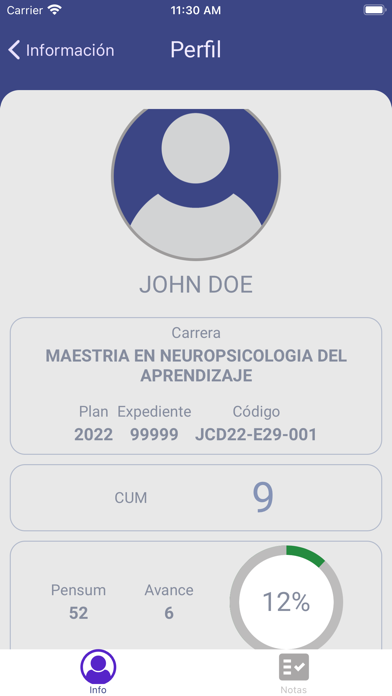 UsoLink Postgrado Screenshot