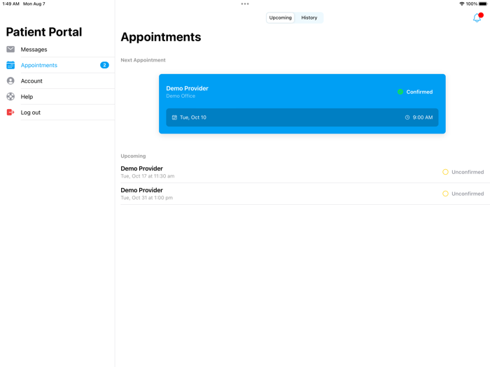 EHRez Patient Portal