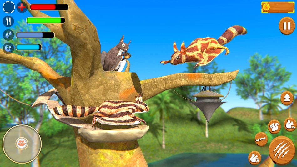 #5. Virtual Squirrel Family Sim 3D (iOS) Podle: Aqeel Anjum