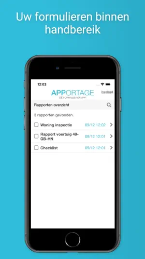 Apportage formulieren screenshot 2