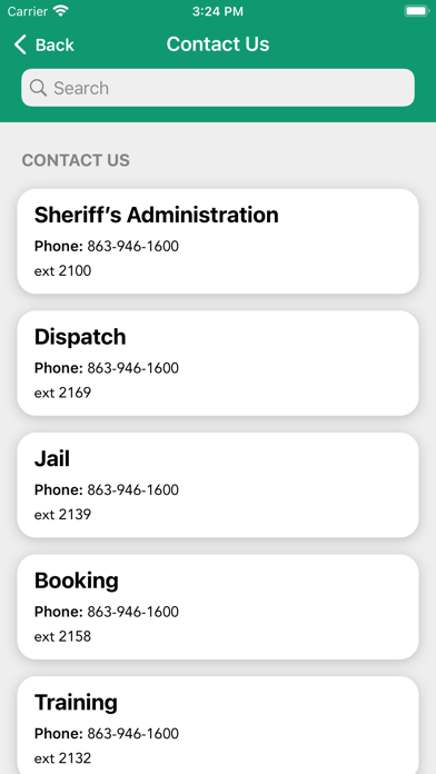 Glades County Sheriffs Office Screenshot