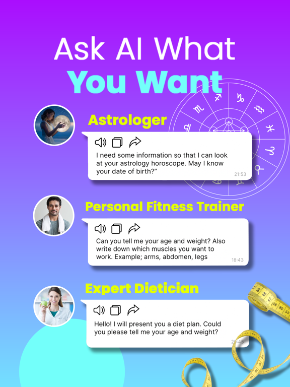 aiLango - Chat With AI Friends iPad screenshot 7 - Education app