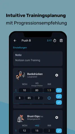 Game screenshot Fitep Muskelaufbau Fitnessplan apk