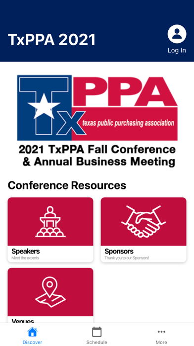 TxPPA Conferences Screenshot
