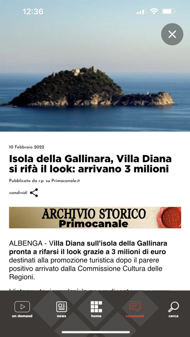 Primocanale.it Screenshot