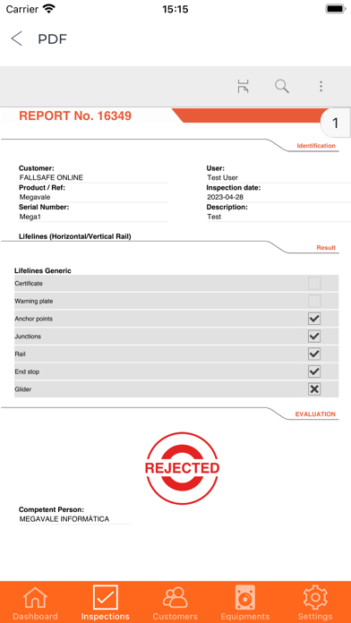 Fall Safe-Inspector Screenshot