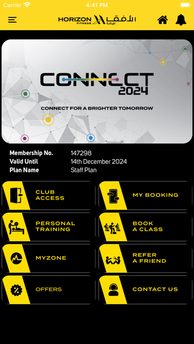 My Horizon Fitness Screenshot