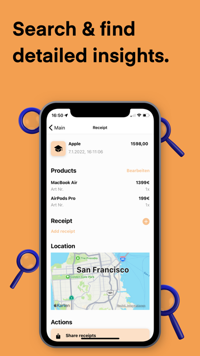 Rekening - Receipts & Expenses Screenshot