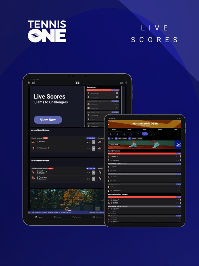 TennisONE - Tennis Live Scores on the App Store