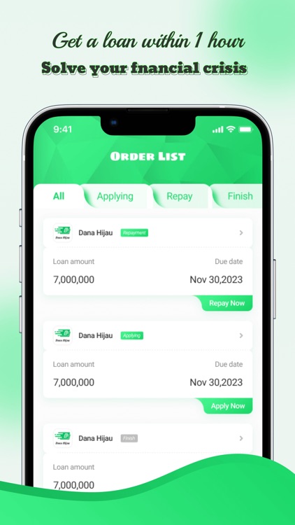 Dana Hijau - Pinjaman cepat