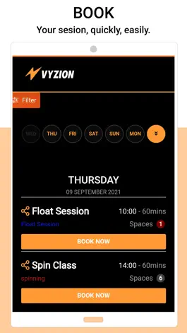 Game screenshot VYZION FITNESS apk