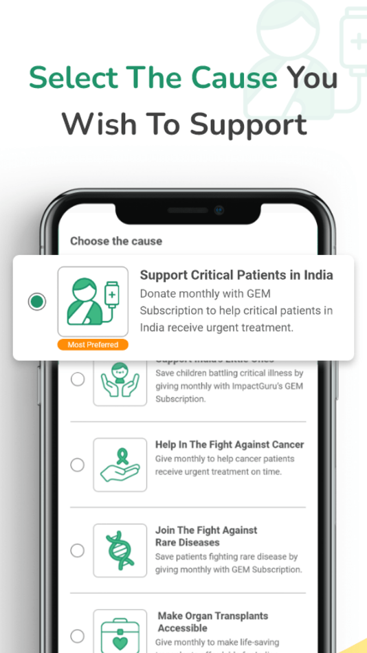 #4. Impact Guru : Donation App (iOS) Podle: Impact Guru