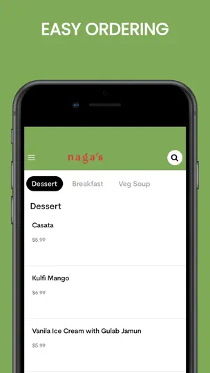 Naga's South Indian Cuisine iPhone Screenshot 1