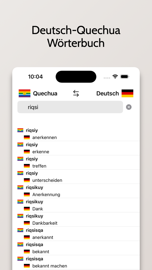 #3. Quechua-Deutsch Wörterbuch (iOS) 由: FB PUBLISHING LLC